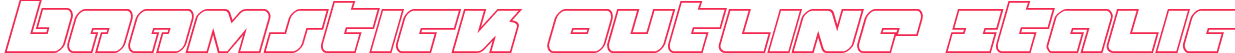 Boomstick Outline Italic